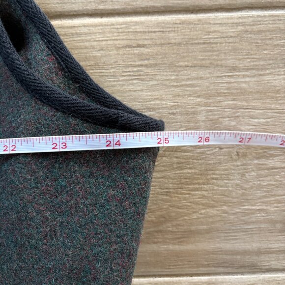 Woolrich Hunting Vest Men's XL Green Black Wool Zip Outdoor Pockets Utility - Picture 10 of 11